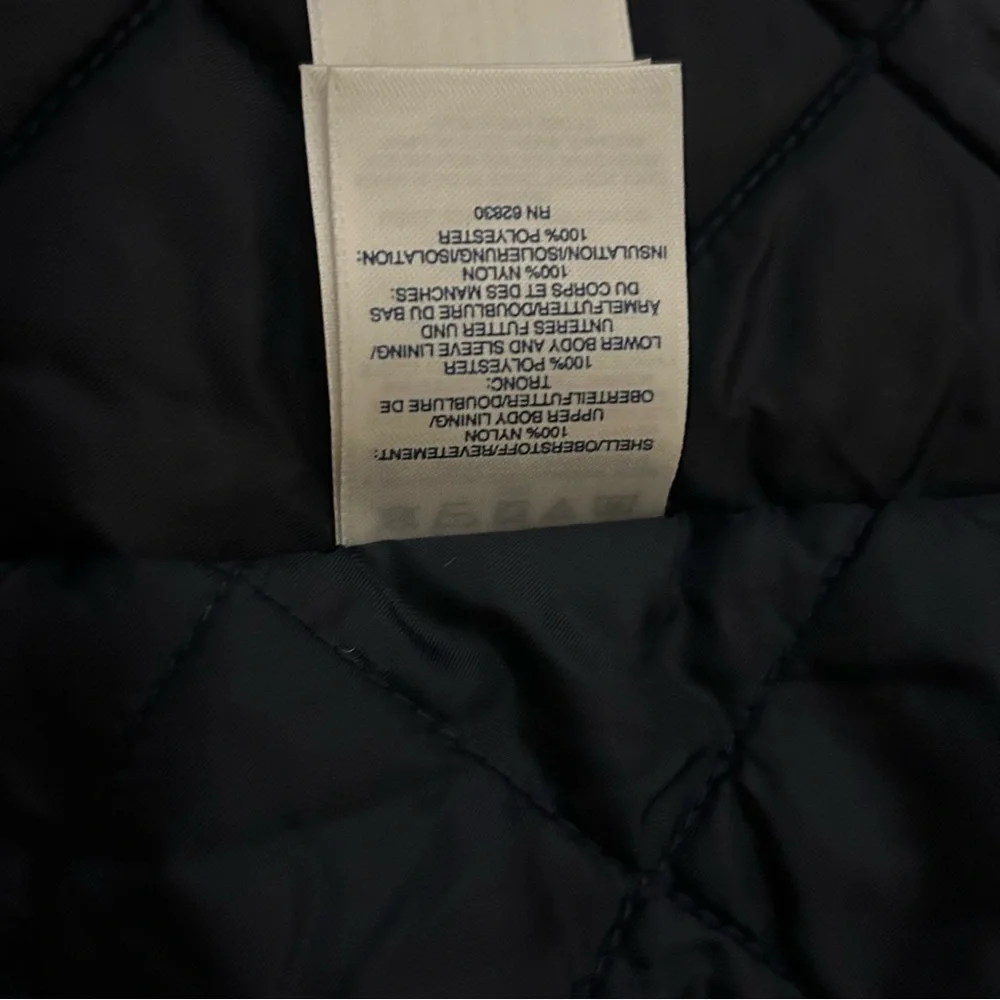 LANDS END NAVY‎ MEDIUM 10-12 ALL WEATHER COAT JACKET GROW-A-LONGS